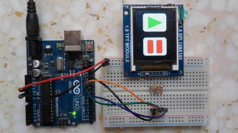 Arduino ST7735 1 8 TFT Display Example