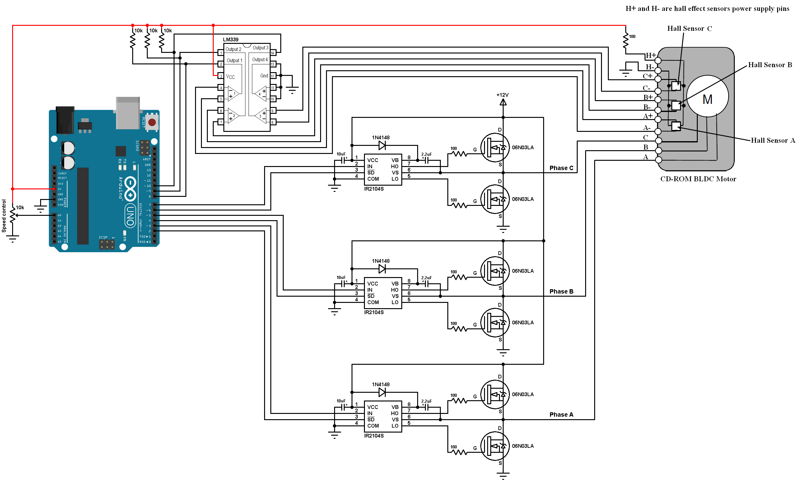 Brushless Dc Motor Controller Circuit Diagram