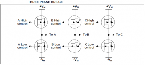 3 Phase bridge for BLDC motor