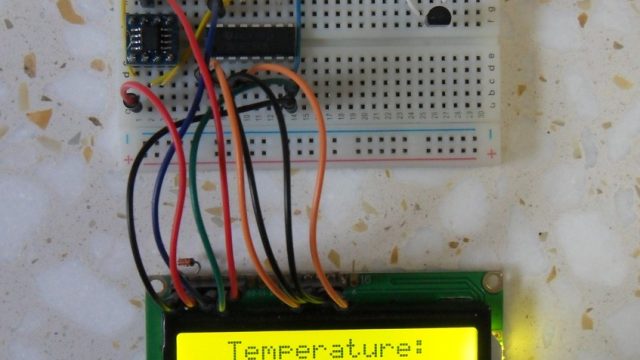 PIC12F1822 LM35 temperature sensor interface circuit