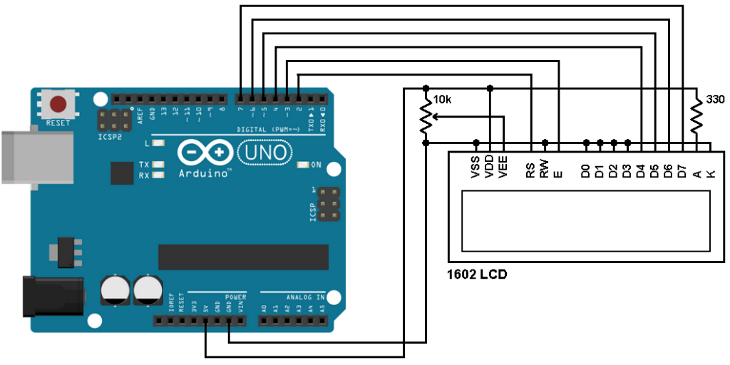 where is arduino lcd library