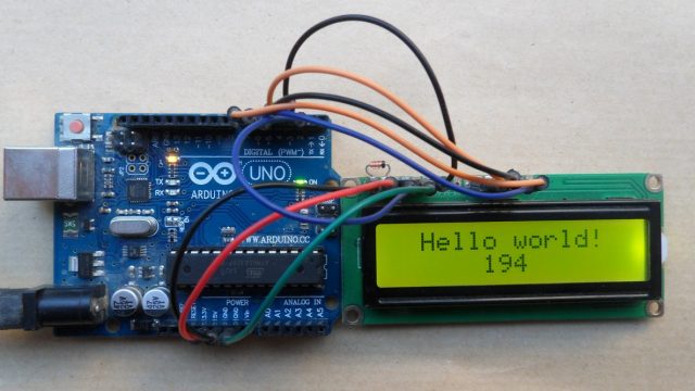Interfacing Arduino with 1602 LCD circuit - hd44780 Controller