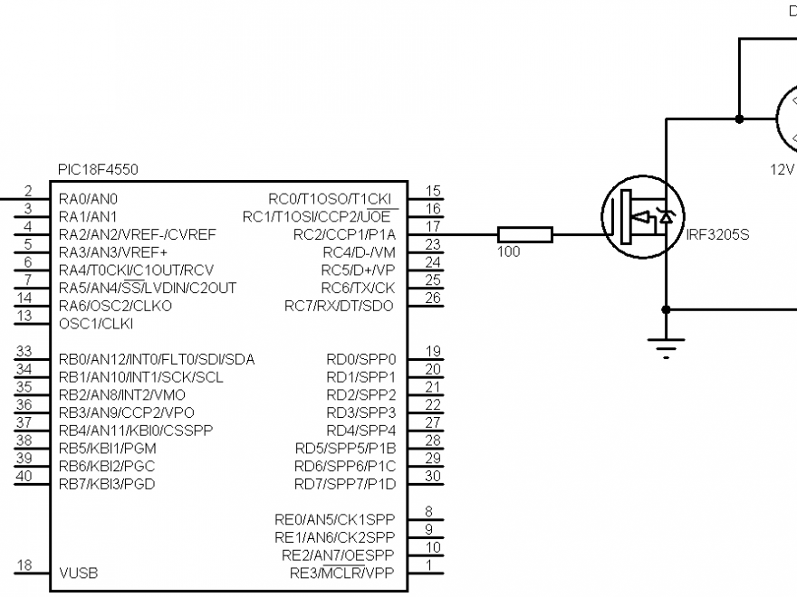 Проект на pic18f4550