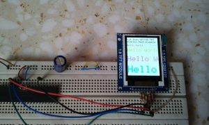 PIC18F4550 ST7735 TFT display hardware circuit