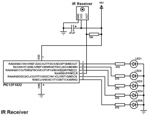 IR remote control receiver circuit