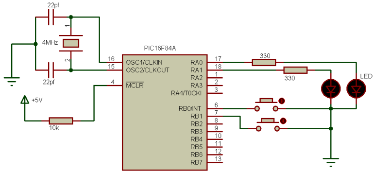 PIC16F84A Enable PORTB internal pull-ups with CCS C compiler