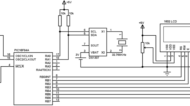 Interfacing Pic16f84a With Ds1307 Real Time Clock - vrogue.co