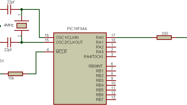 PIC16F84A Projects - Simple Circuit