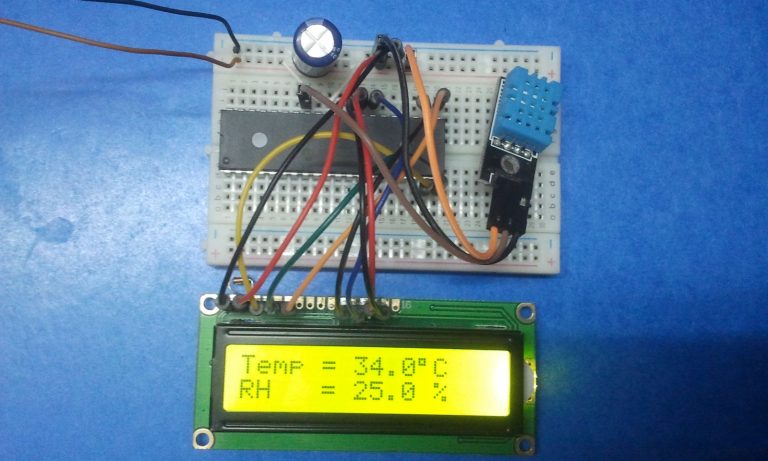 Interfacing PIC16F887 with DHT11 sensor - CCS C compiler