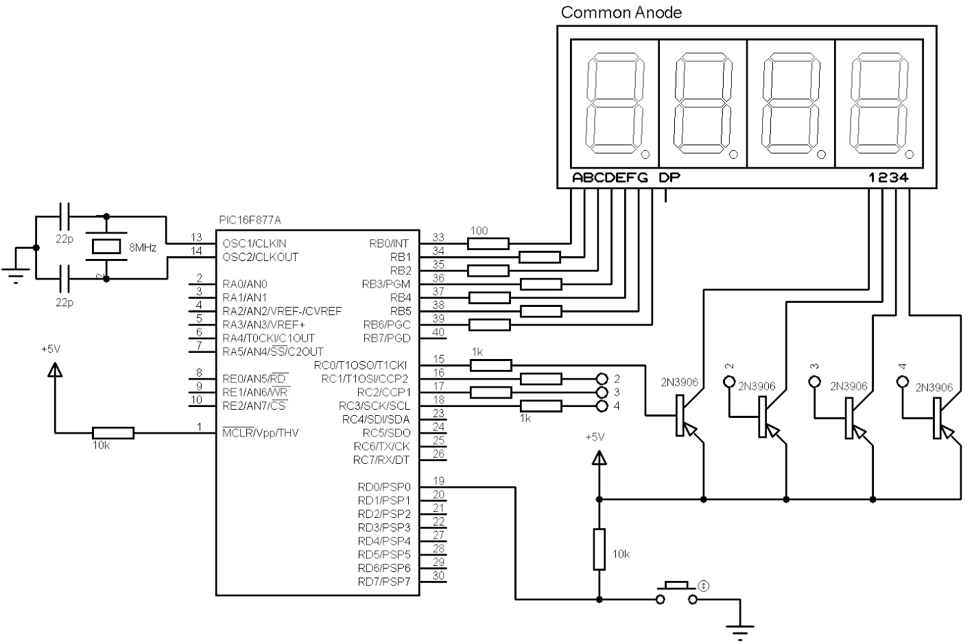 4 Digit Digital Counter Using Pic16f877a And Ccs C Compiler 3724