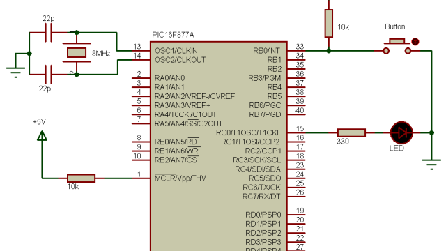 PIC16F877A external interrupt circuit