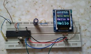PIC16F877A ST7735 TFT display hardware circuit