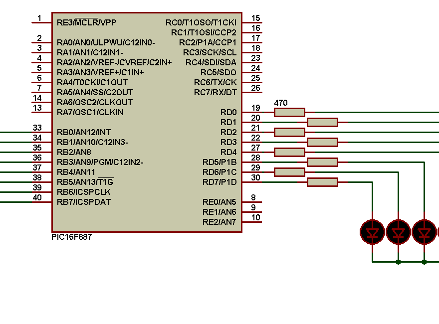 PIC16F887 PORTB interrupt on change IOC