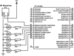 IR remote control system based on PIC microcontroller - CCS C compiler