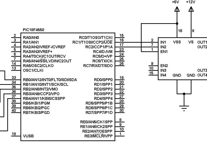 Проект на pic18f4550