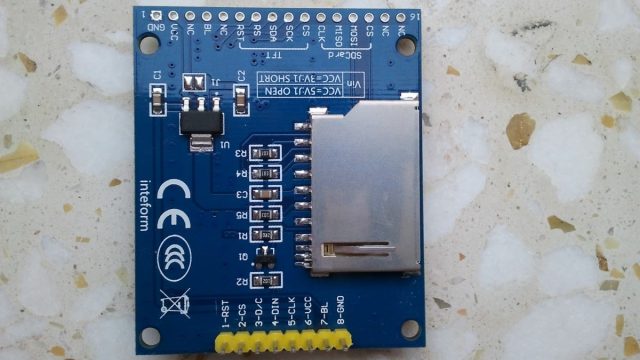 ST7735 TFT display