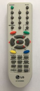 LG TV RC-5 remote control