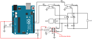 Controlled bridge rectifier with Arduino