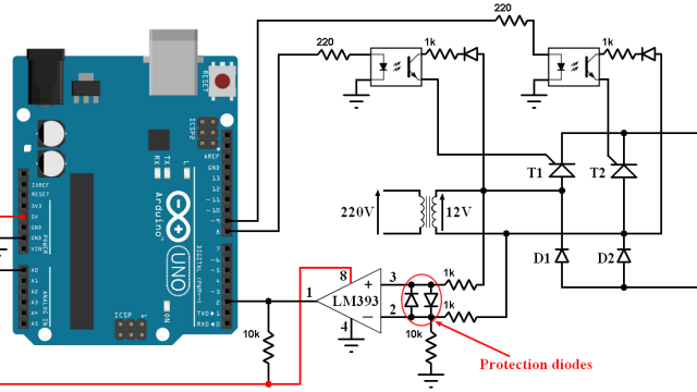 arduino controlled bridge rectifier with thyristors