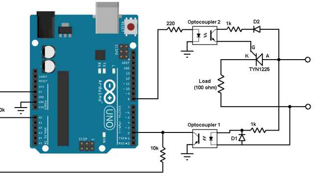 arduino scr half wave controlled rectifier