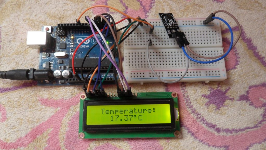 Digital Thermometer Using Arduino And Ds18b20 Sensor 6752