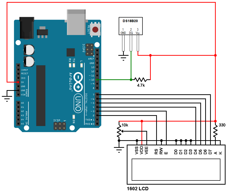 DS18B20 Digital Temperature Sensor Module For Arduino