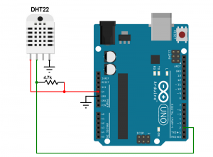 Excel Datalogger Using Arduino And Dht22 Sensor - Simple Circuit