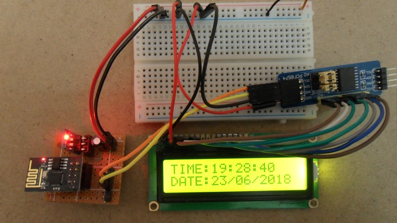 ESP8266 WiFi Internet real time clock - Simple Projects