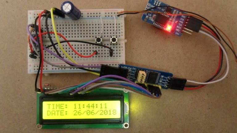 PIC12F1822 MCU with DS1307/DS3231 and I2C LCD | MPLAB Projects