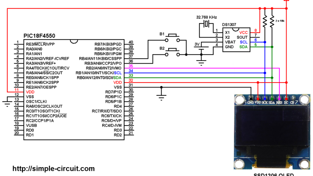 PIC18F4550 Projects - Simple Circuit