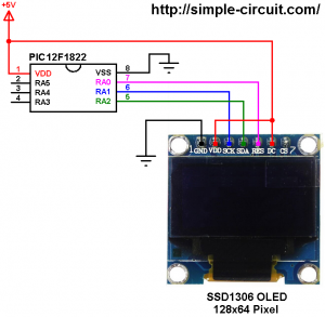 Interfacing PIC12F1822 with SSD1306 OLED