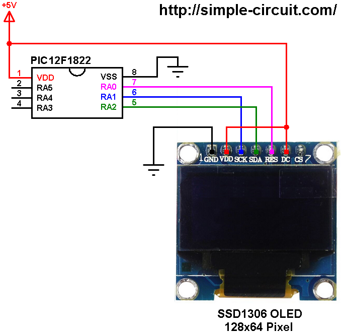 Ssd1306 схема включения