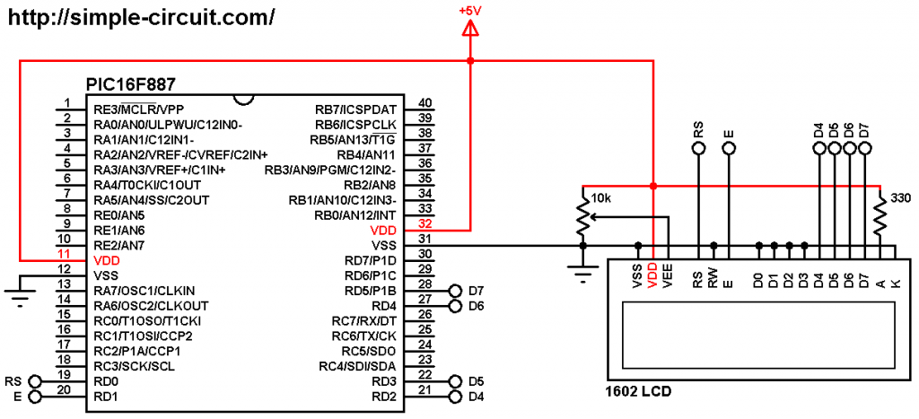 Interfacing LCD with PIC microcontroller | MPLAB Projects