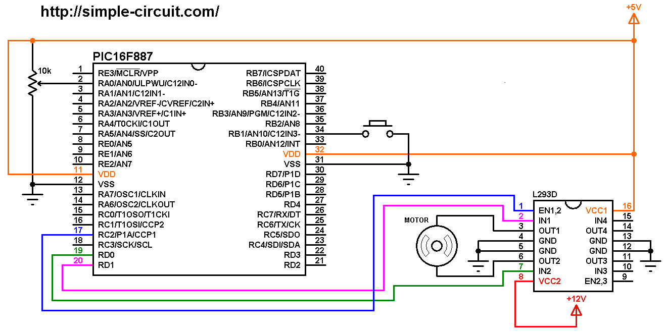 DC Motor  eagerness and  government control  later PIC MCU | MPLAB  