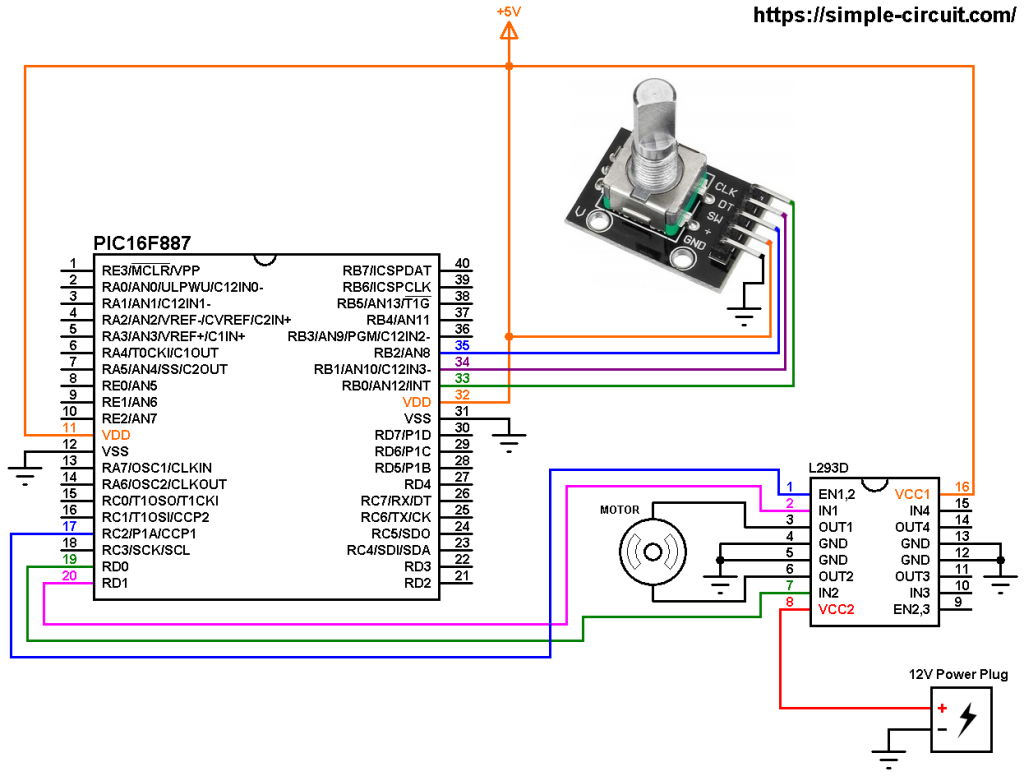 DC Motor Control With Rotary Encoder And PIC MCU | MikroC Projects