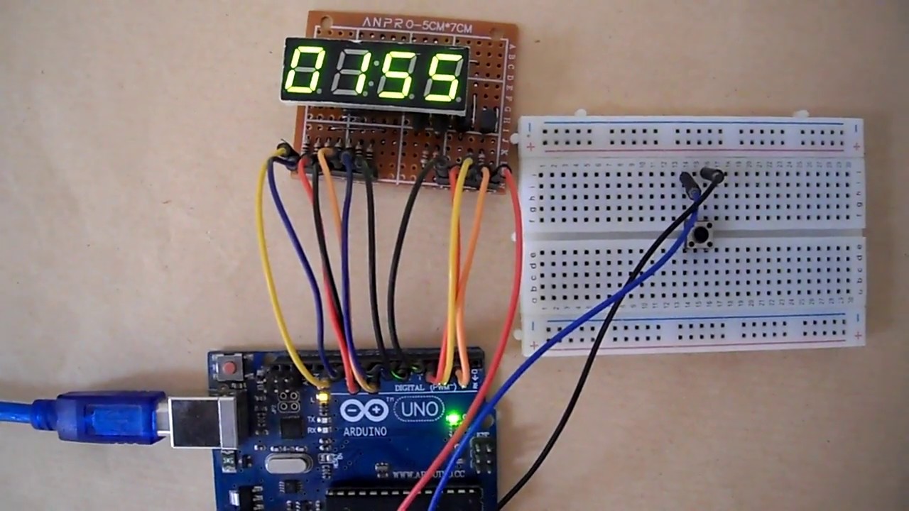 Interface Arduino with 7-segment display