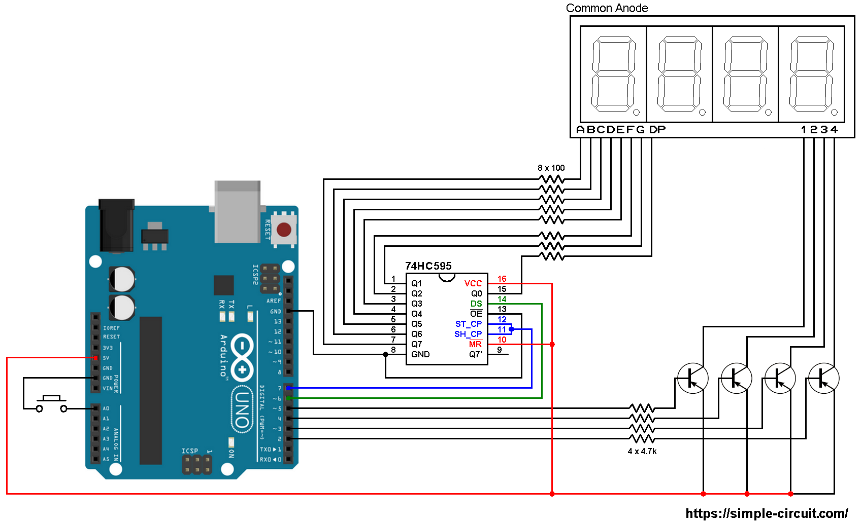 thumbnail image 2 of 74HC595 Triple Shift Register Module – 24 Channel LED Controller GPIO Expander For Arduino 2 of 5