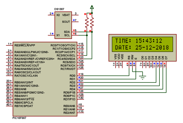 DS1307 RTC Library for mikroC Compiler | mikroC Projects