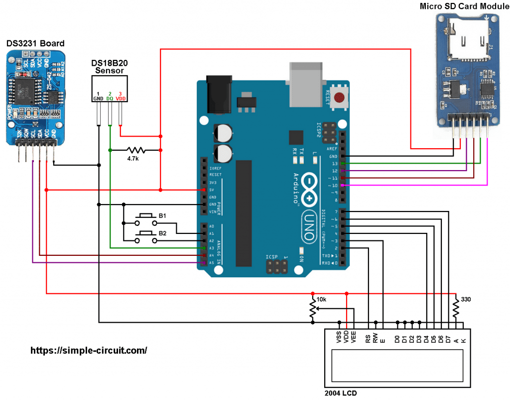 Arduino Temperature Data Logger With Sd Card 1090