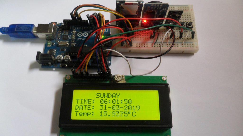 Arduino Temperature Data Logger with SD Card