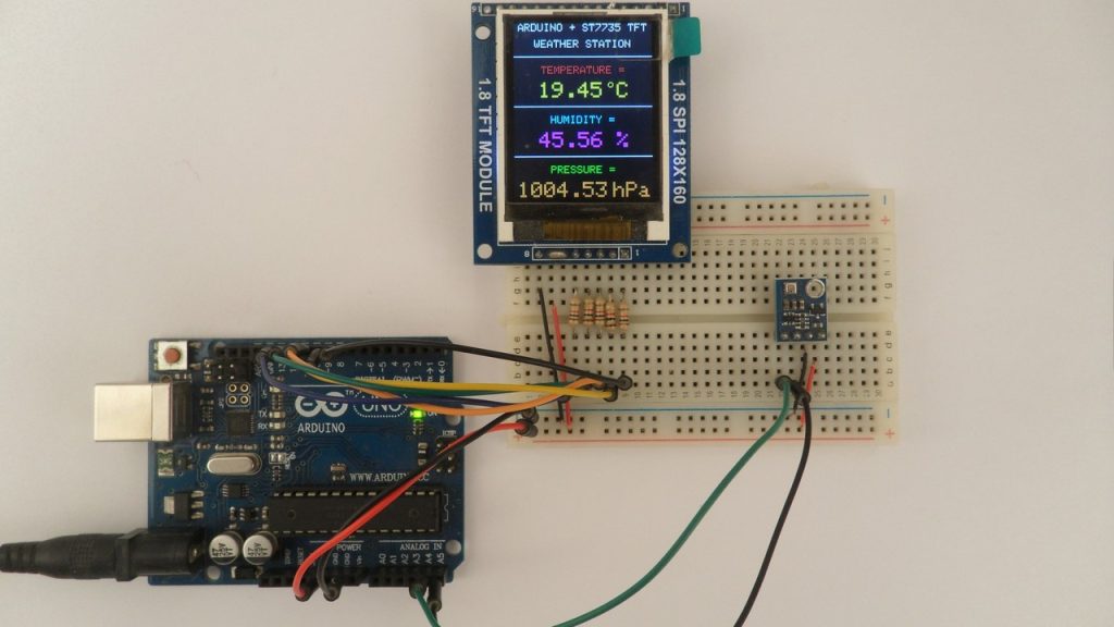 Arduino Weather Station With Ssd1306 Oled Display And Bme280 Sensor Vrogue 0678