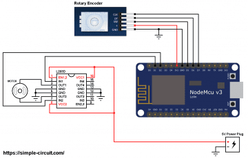 ESP8266 NodeMCU DC Motor Control - Simple Circuit