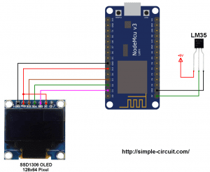 Interfacing NodeMCU with LM35 temperature sensor