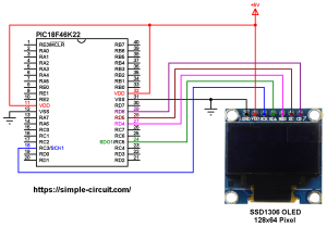 PIC MCU with SSD1306 OLED - SPI Mode Example | mikroC Projects