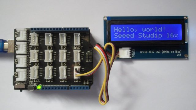 Arduino with Grove LCD display