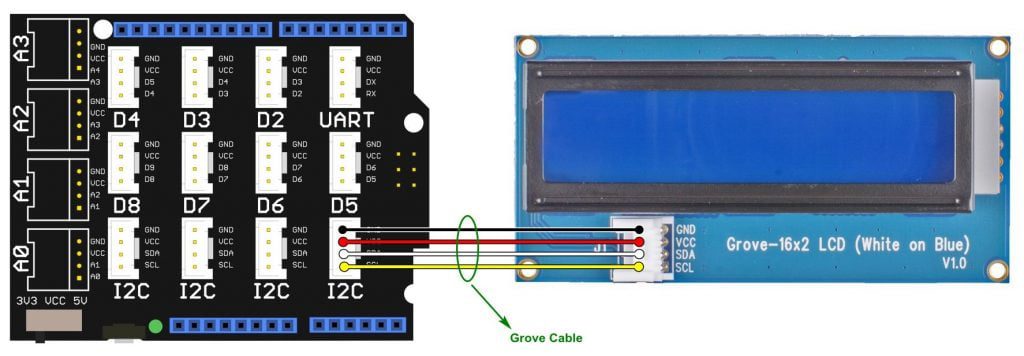 Interfacing Arduino with Seeed Studio Grove LCD