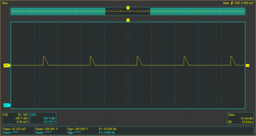 Arduino half wave controlled rectifier alpha = 135