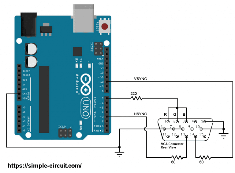 Interfacing Arduino with VGA Monitor