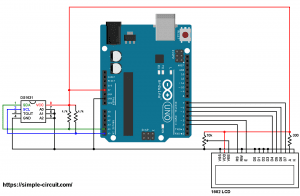 Arduino with DS1631 Temperature Sensor and LCD