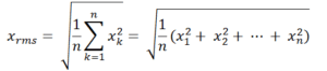 RMS value equation